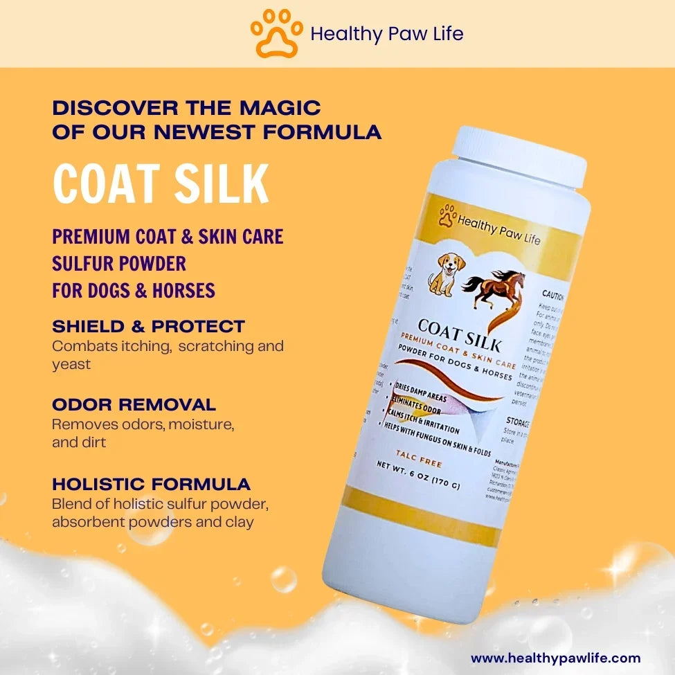 Healthy Paw Life Coat Silk for Dogs &amp; Horses, 6-oz