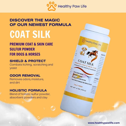 Healthy Paw Life Coat Silk for Dogs &amp; Horses, 6-oz