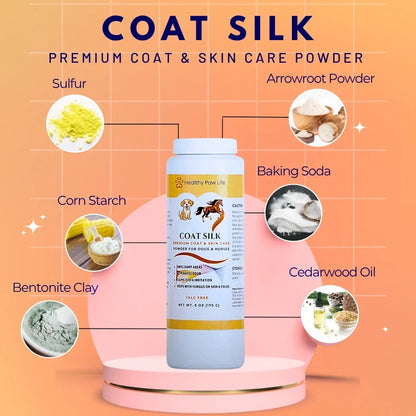 Healthy Paw Life Coat Silk for Dogs &amp; Horses, 6-oz