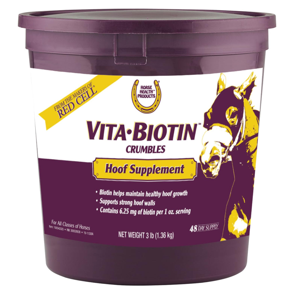 Horse Health Products Vita-Biotin Cumbles Hoof Supplement for Horses (3 lb)