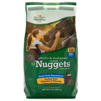 Manna Pro Alfalfa &amp; Molasses Bite-Sized Nugget Treats for Horses