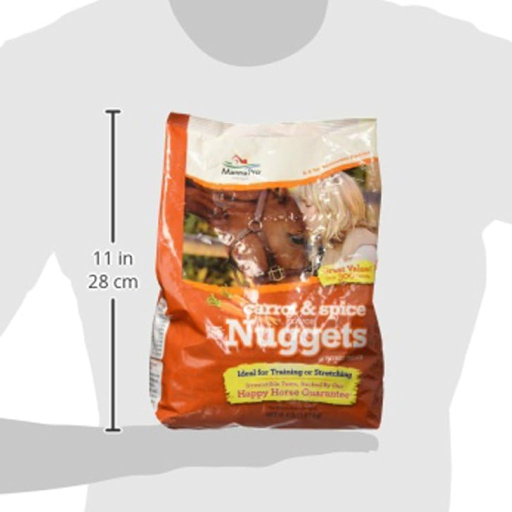 Manna Pro Carrots &amp; Spice Bite-Sized Nugget Treats for Horses (4 lb)