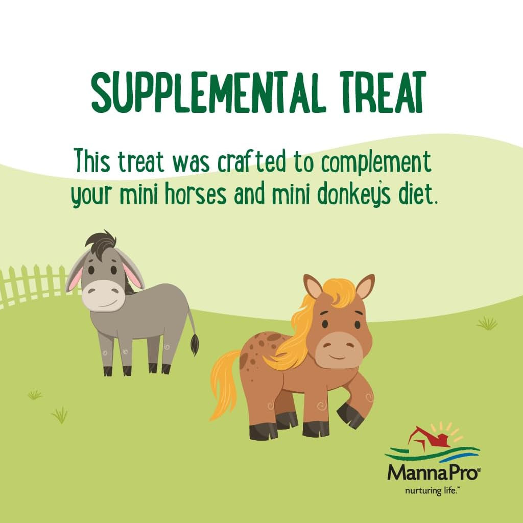 Manna Pro Farmhouse Favorites Treats For Mini Horse &amp; Mini Donkey (3 lb)