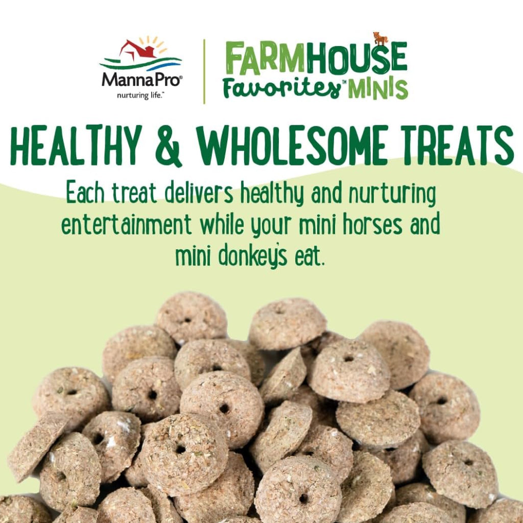 Manna Pro Farmhouse Favorites Treats For Mini Horse &amp; Mini Donkey (3 lb)