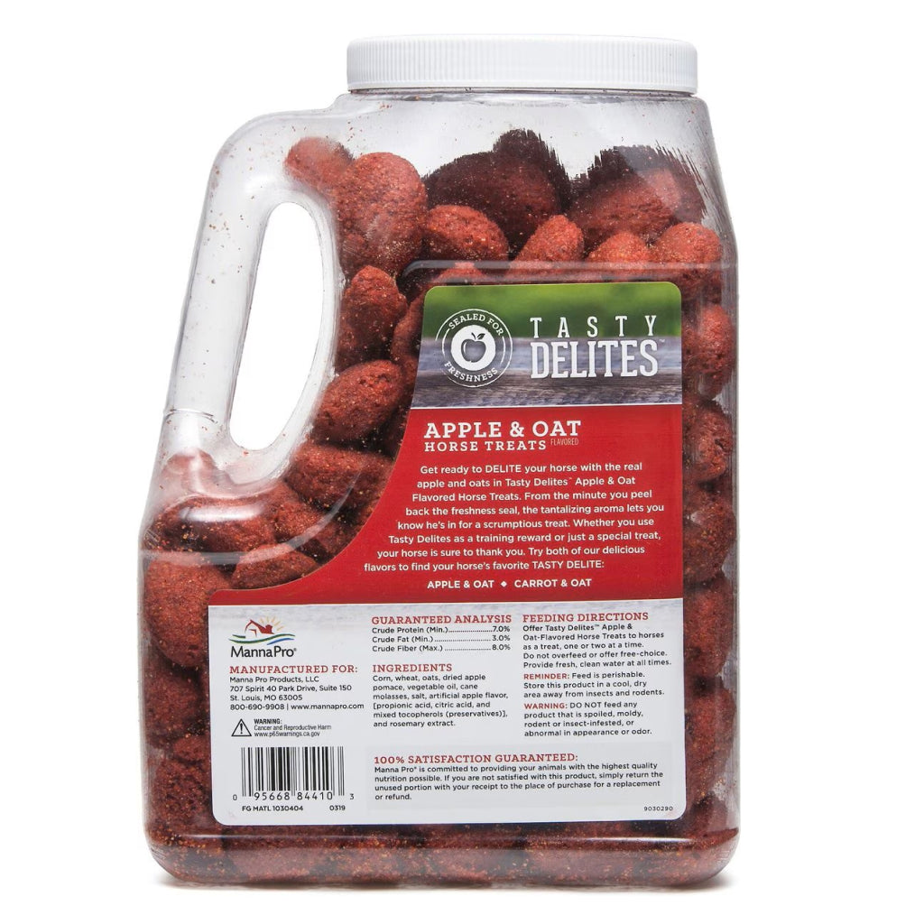 Manna Pro Tasty Delites Apple &amp; Oat Treats For Horse (3 lb)