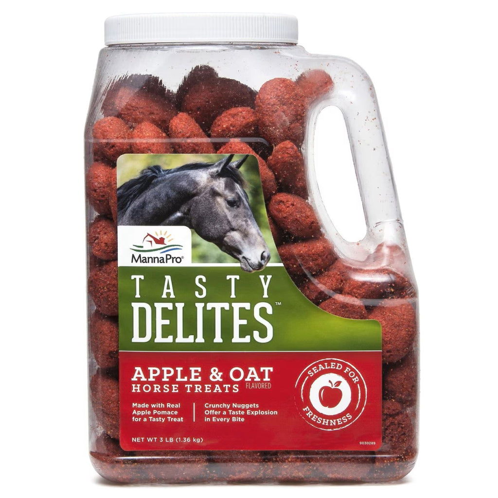 Manna Pro Tasty Delites Apple &amp; Oat Treats For Horse (3 lb)
