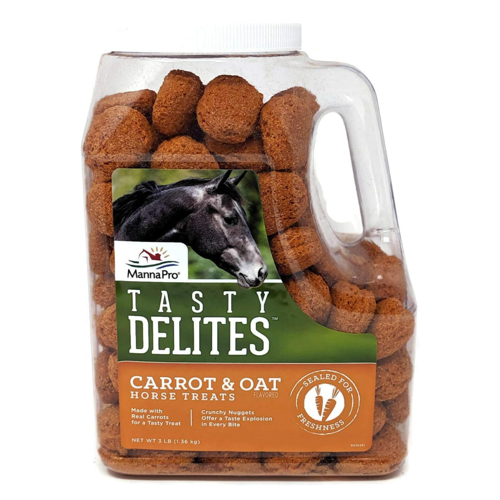 Manna Pro Tasty Delites Carrot &amp; Oat Treats For Horses (3 lb)