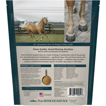 Omega Fields Horseshine Hoof, Skin &amp; Coat Powder Supplement for Horses