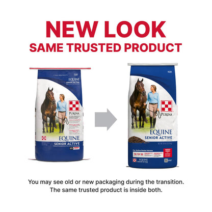 Purina Equine Senior Active Horse Feed, 50-lb