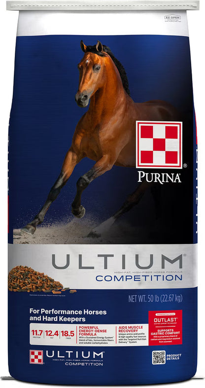 Purina Ultium Competition Horse Feed, 50-lb