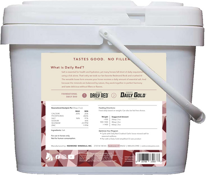 Redmond Daily Red Crushed Loose Mineral Salt For Horses