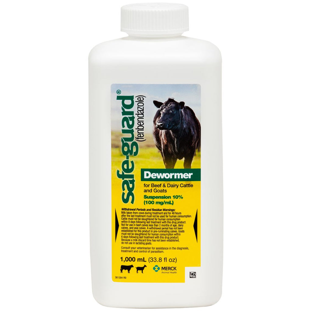 Safe-Guard Dewormer Suspension for Beef &amp; Dairy Cattle