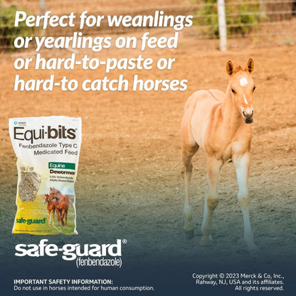 Safe-Guard Equi-Bits Equine Horse Dewormer Merck for Horses (1.25 LB)