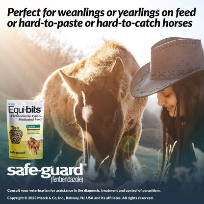 Safe-Guard Equi-Bits Equine Horse Dewormer Merck for Horses (1.25 LB)
