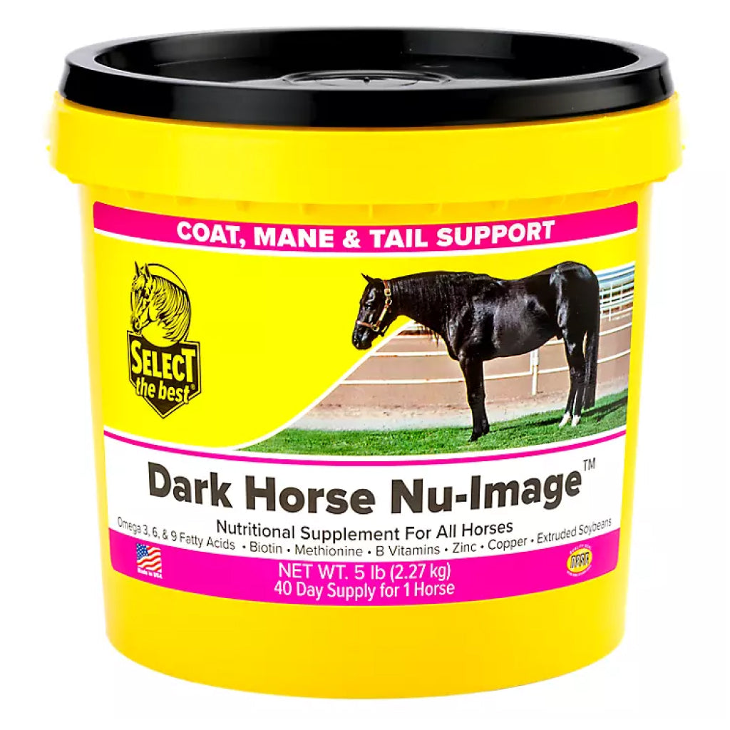 Select The Best Dark Horse Nu-Image Coat, Mane &amp; Tail Support for Horses
