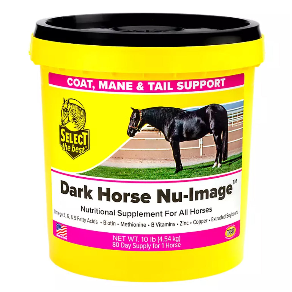 Select The Best Dark Horse Nu-Image Coat, Mane &amp; Tail Support for Horses