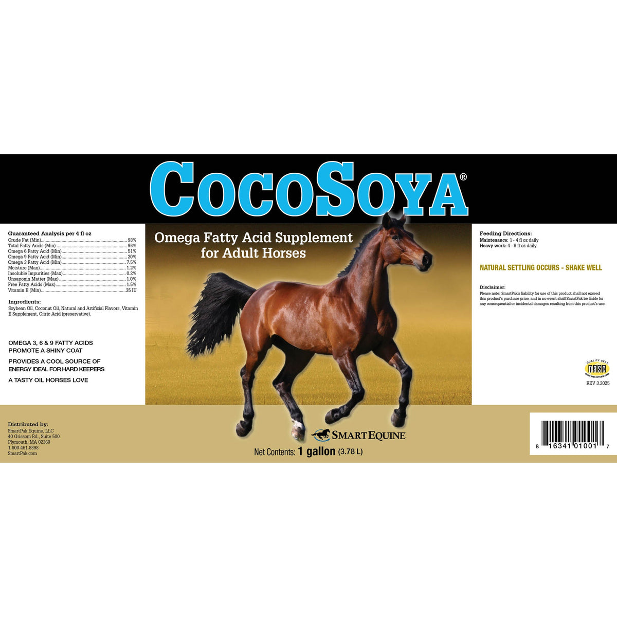 SmartEquine CocoSoya Essential Fatty Acid Formula for Horses