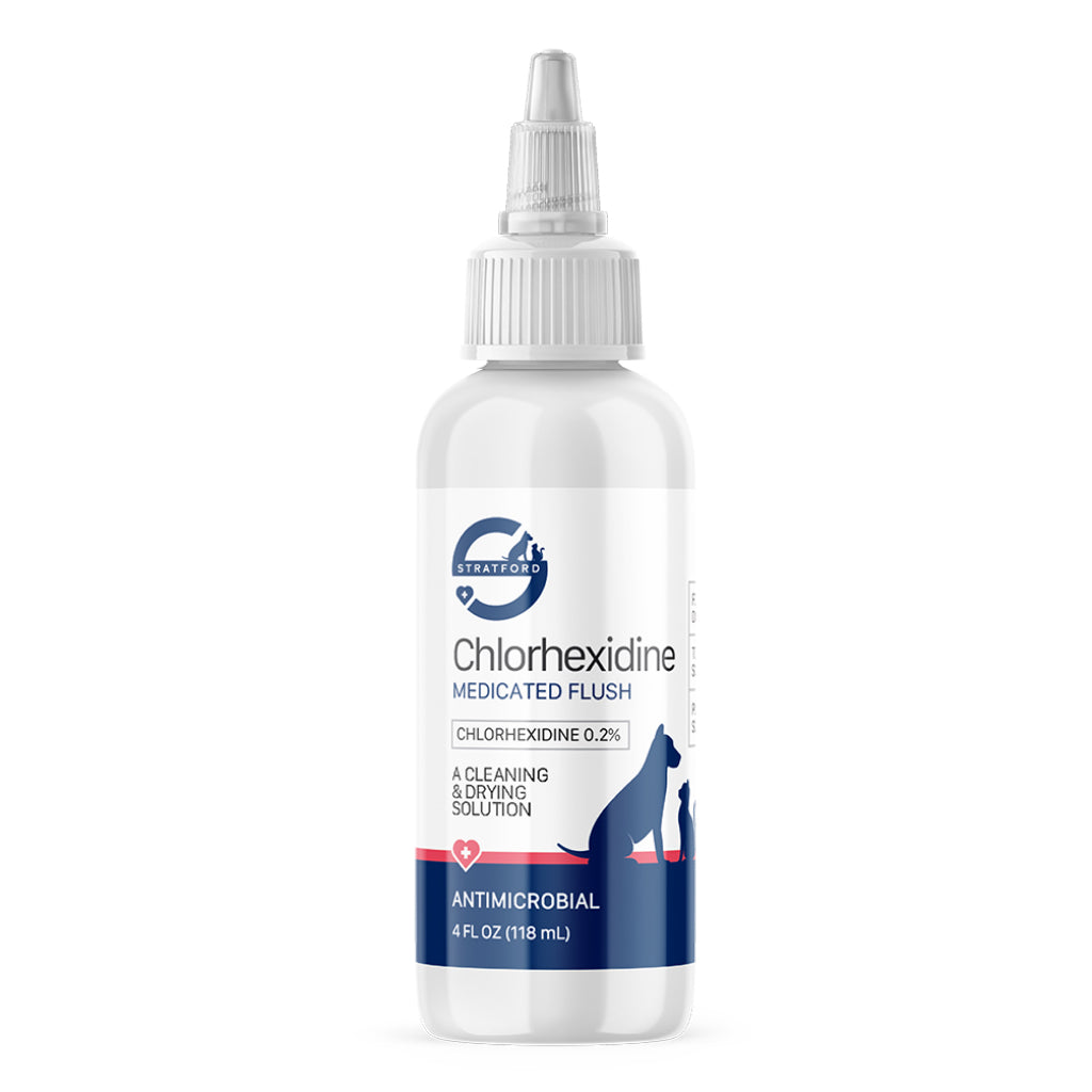 Stratford Chlorhexidine Medicated Flush for Dogs &amp; Horses (4 oz)