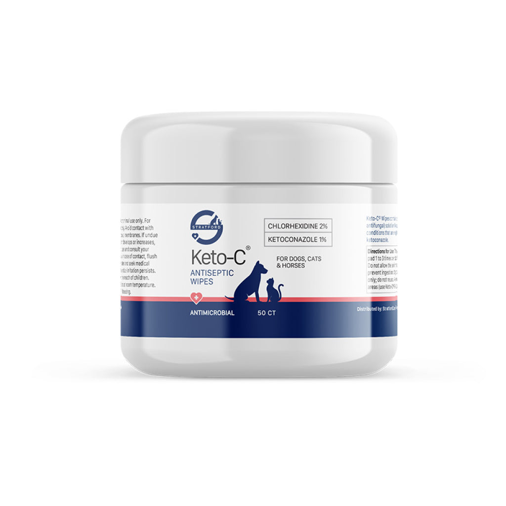 Stratford Keto-C Antiseptic Wipes For Dogs, Cats &amp; Horses (50 ct)