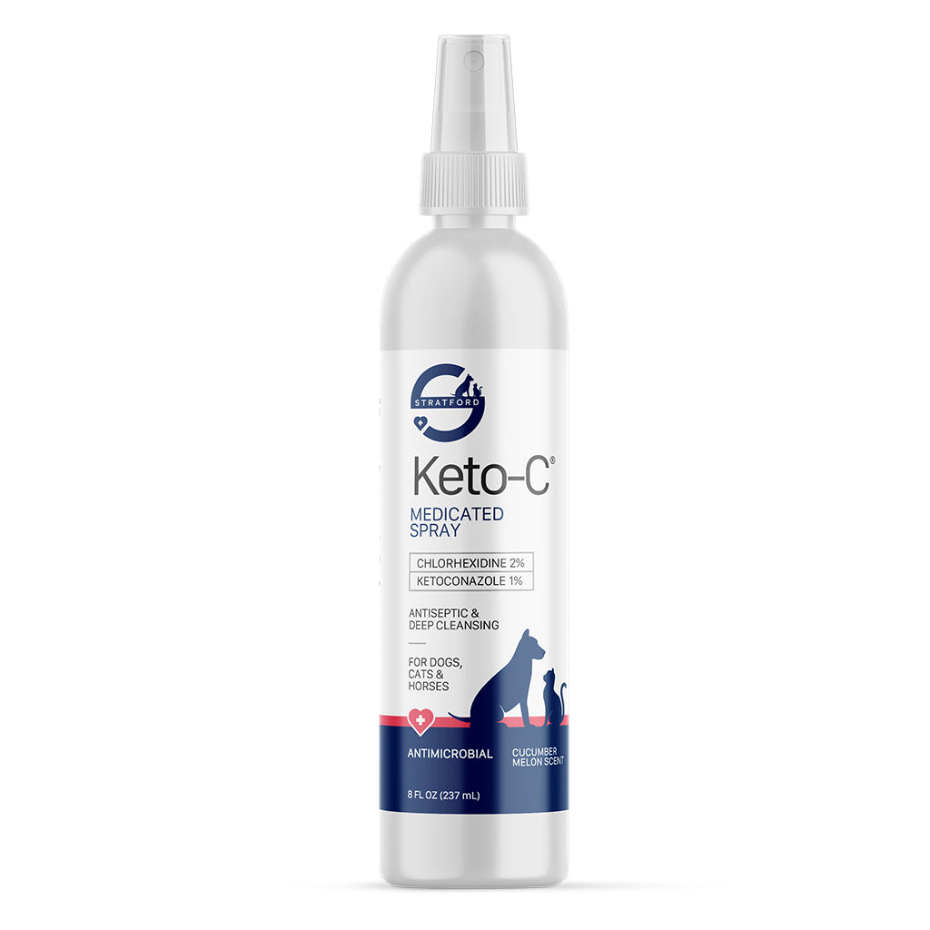 Stratford Keto-C Medicated Spray For Dogs, Cats &amp; Horses (8 oz)