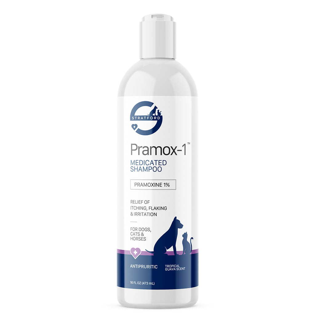 Stratford Pramox-1 Itch-Relief Medicated Shampoo For Dogs, Cats &amp; Horses (16 oz)