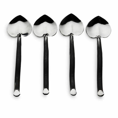 Twig Heart Coffee/Dessert Table Spoon 4 Pc. Set