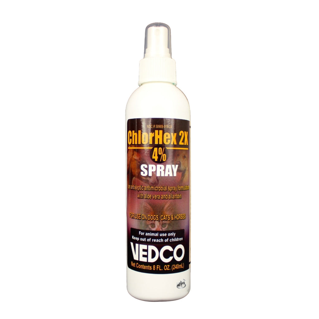 Vedco ChlorHex 2X 4% Spray For Dogs, Cats &amp; Horses (8 oz)