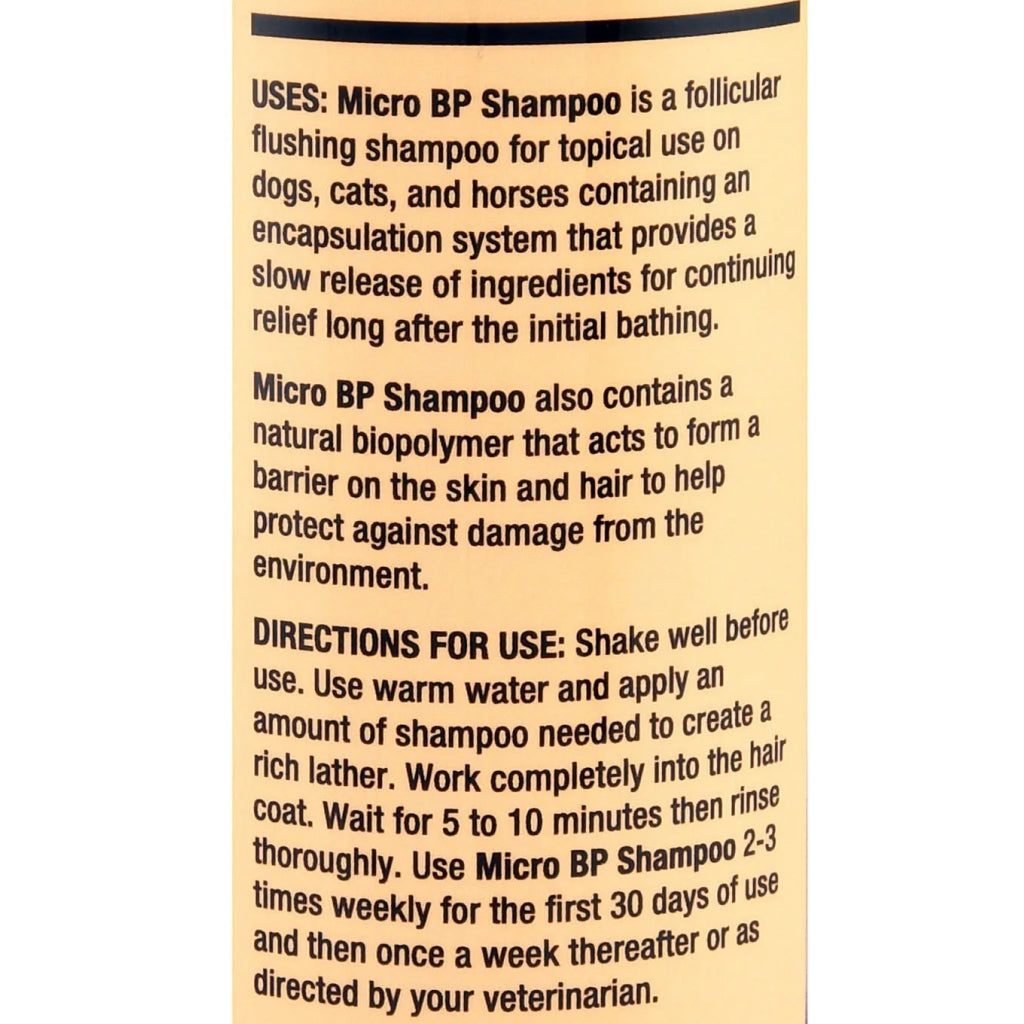 Vedco Micro BP Benzoyl Peroxide Shampoo For Dogs, Cats &amp; Horses
