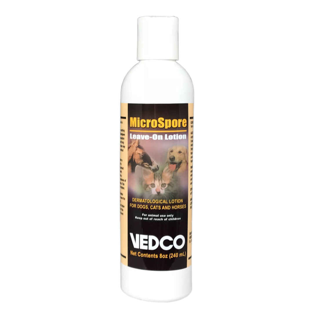 Vedco Microspore Leave-On Lotion For Dogs, Cats &amp; Horses (8 oz)