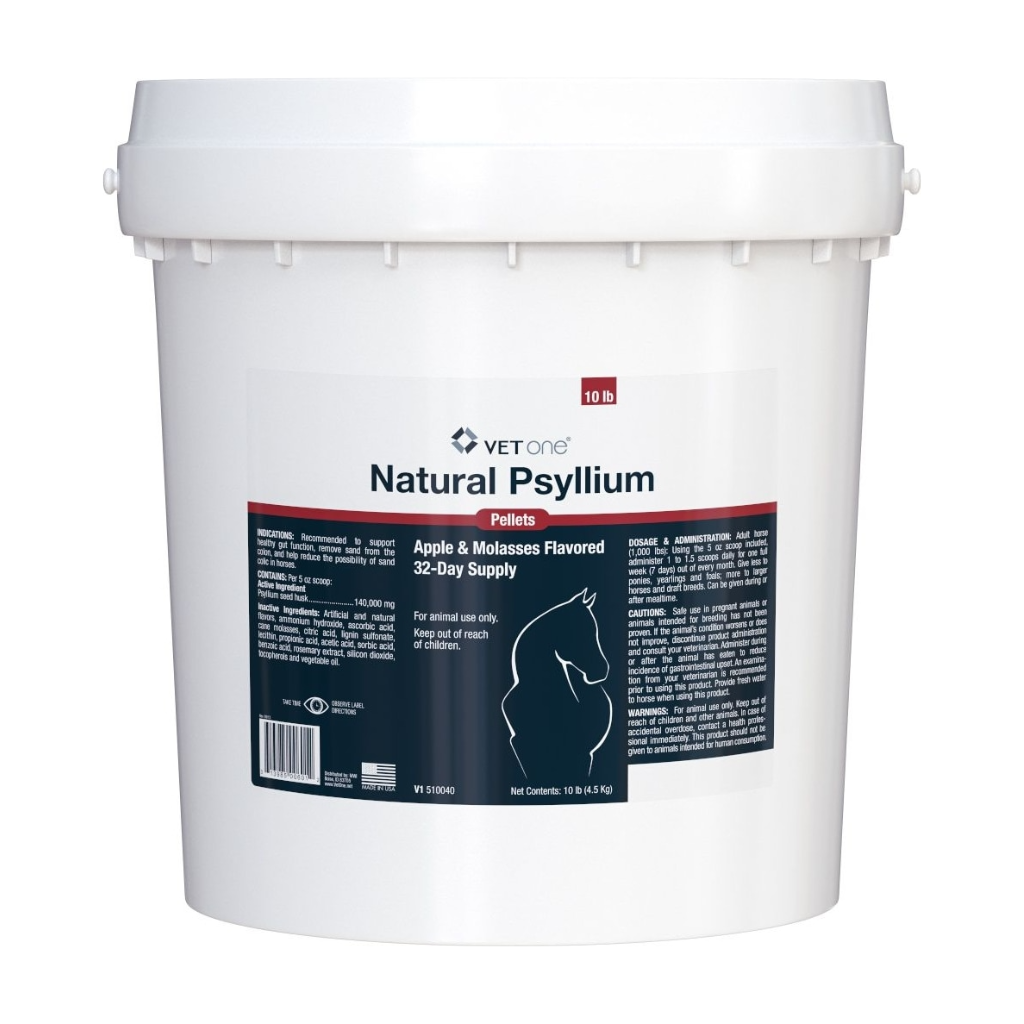 VetOne Psyllium Pellets Horse Supplements – Apple &amp; Molasses Flavor
