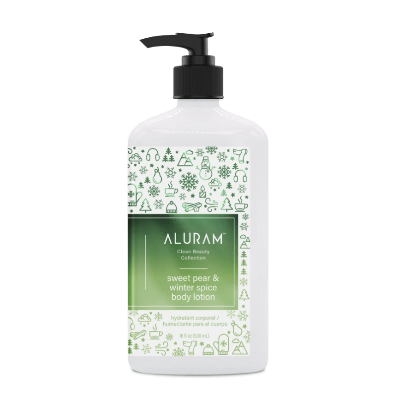 Aluram Sweet Pear &amp; winter Spice Lotion 18oz