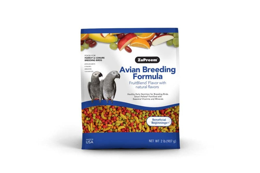 ZuPreem Avian Breeding Formula FruitBlend Bird Food Parrots &amp; Conures, 2-lb
